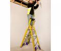Werner Abru 717 Series Fibreglass Platform Stepladder Trade 6 Tread 7170618